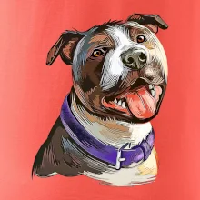 Americký stafordšírsky teriér kreslený