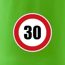 Dopravná značka - obmedzenie rýchlosti 30 Dopravná značka - obmedzenie rýchlosti 30