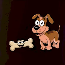 Parové tričko - Pes a kosť