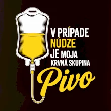 V prípade núdze je moja krvná skupina pivo V prípade núdze je moja krvná skupina pivo