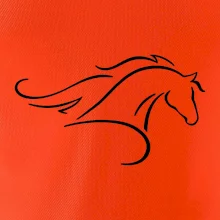 Kôň - bežiaci silueta hlavy Kôň - bežiaci silueta hlavy