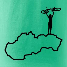 Mapa Slovenska - cyklistka