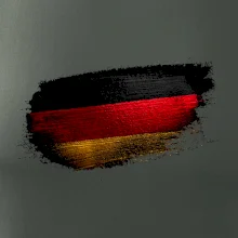 Nemecká vlajka ohryzaná