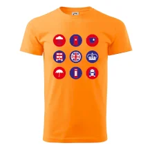 Anglicko symboly v kruhoch