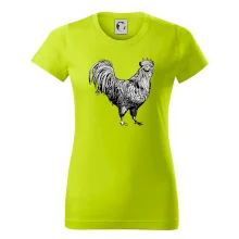 Kohút kreslený čiernobiely