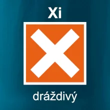 Xi Dráždivý - Výstražná tabuľka na tričku
