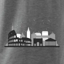 Rím silueta pamiatky Rím silueta pamiatky