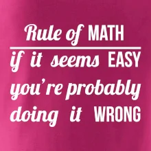 Rule of math