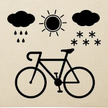 Cyklista za každého počasia Cyklista za každého počasia