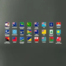 Vlajky štátov - Oceánia Vlajky štátov - Oceánia