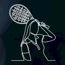 Tenistka jedným ťahom