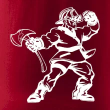 Hasič stojaci - nápis hasiči - Veľký nápis na chrbte