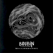 Boubín - vrstevnice v kruhu