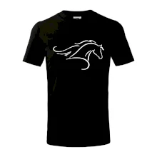 Kôň - bežiaci silueta hlavy