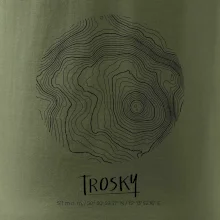 Trosky - vrstevnice v kruhu