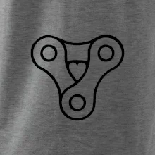 Cyklo srdce reťaz trojuholník