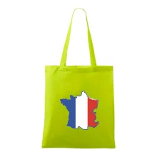 Francúzska vlajka mapa obrys