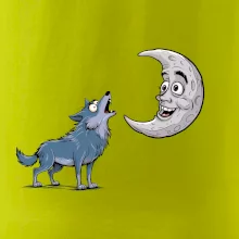 Parové tričko - Vlk a mesiac