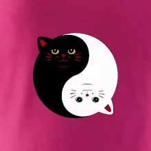 Mačky jin jang farebné