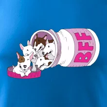 Bullterrier Friends Forever ružové (Pecka design)