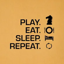 Eat sleep play - šach