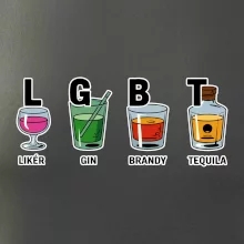 LGBT -  Likér, Gin, Brandy, Tequila