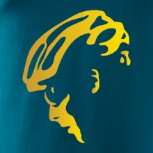 Hlava cyklista zlatá Hlava cyklista zlatá