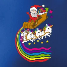 Santa a jednorožce (Pecka design)