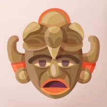 Mayové maska černoch