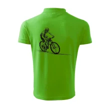 MTB kreslený cyklista