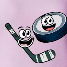 Parové tričko - Puk a hokejka