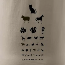 Očný test zvieratká Očný test zvieratká