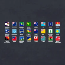 Vlajky štátov - Oceánia