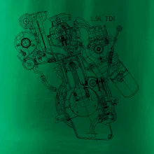 Motor Škoda/ VW 1.9L  TDI z boku