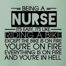 Being a nurse - bike Being a nurse - bike