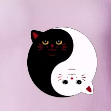 Mačky jin jang farebné