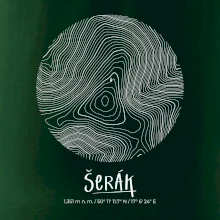 Šerák - vrstevnice v kruhu
