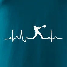 EKG hod kladivom muž