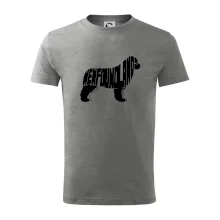 Novofundlandský pes - nápis v tele