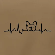 EKG Francúzsky buldoček hlava