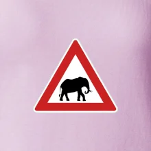 Dopravná značka - Pozor slon