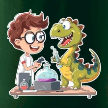 Chemik a dinosaurus - chlapec