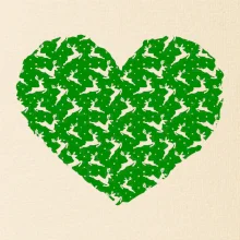 Vianočné jelene v srdci