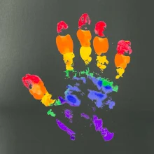 LGBT hand print