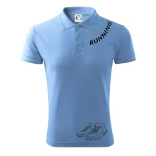 Running nápis šikmo