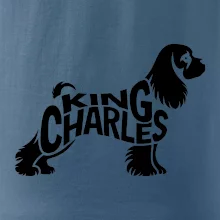 Kavalier king Charles španiel nápis v tele