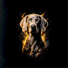 Obrázok poltón weimarský stavač hlava