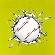 Baseball lopta v triku