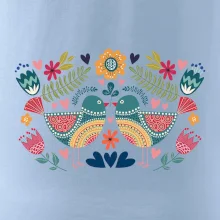 Folklór - dva farebné vtáčiky