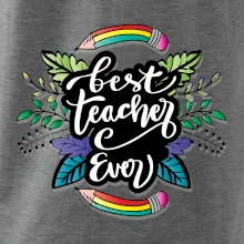 Farebné ceruzky best teacher ever